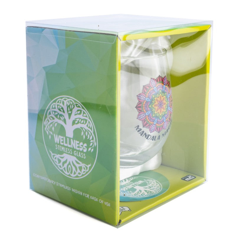 Mandala Tallulah Wellness Stemless Glass