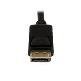 3ft active DisplayPort to DVI adapter cable, connects devices to DVI monitors/projectors, supports 1920x1200 resolution.