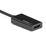 DisplayPort to HDMI adapter enabling 4K 60Hz connectivity for laptops to monitors, TVs, and projectors with plug-and-play setup.