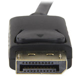 DisplayPort to HDMI converter cable, 3 ft long, supports Ultra HD 4K for crisp video on monitors, TVs, and projectors.