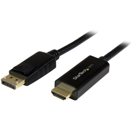 6 ft DisplayPort to HDMI converter cable supports 4K resolution for seamless connectivity between devices.