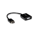 DisplayPort to VGA adapter converter for connecting laptops to VGA displays, supports resolutions up to 1920x1200.