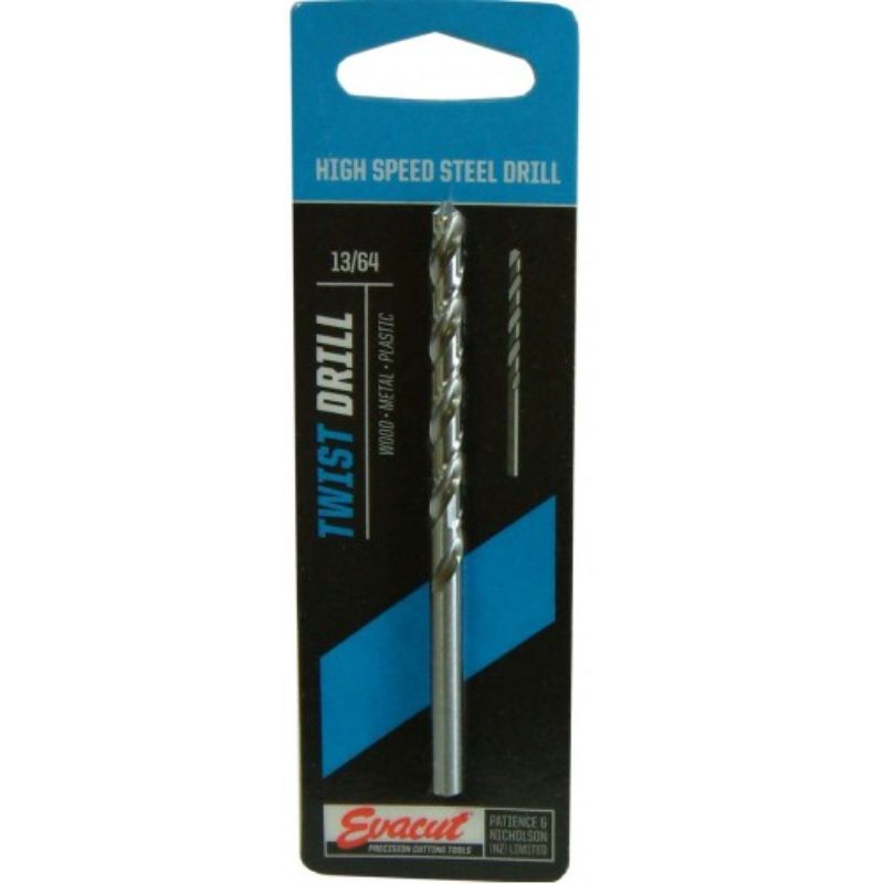 High-speed steel 7/32" drill bit for versatile drilling in wood, metal, and plastic; ideal for DIY and professional use.