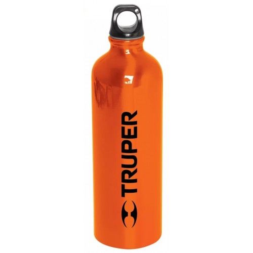 Lightweight 750ml aluminum drink bottle with ergonomic handle and retractable nozzle, ideal for sports and outdoor activities.