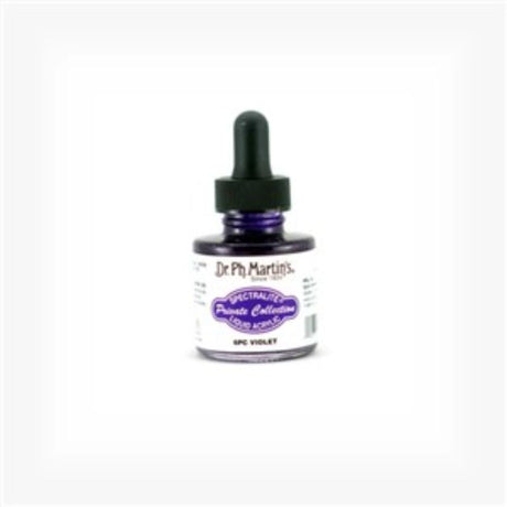 Dr. Ph. Martin's 1oz Violet Liquid Acrylics offer vibrant, lightfast color perfect for versatile artistic applications.