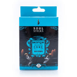 Backflow incense cones with Nag Champa scent, ideal for meditation and creating a soothing ambiance, 12 packs of 10 cones each.