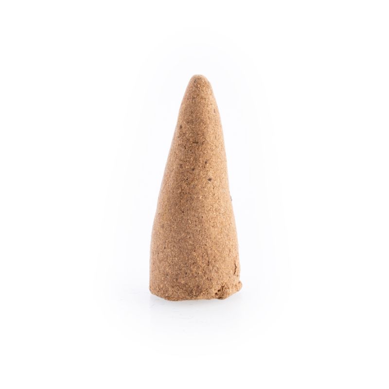 Backflow incense cones in sandalwood, designed for calming aromatherapy and mesmerizing smoke cascades, 12 packs with 120 cones total.