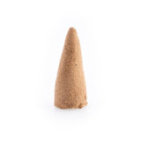 Backflow incense cones in sandalwood, designed for calming aromatherapy and mesmerizing smoke cascades, 12 packs with 120 cones total.