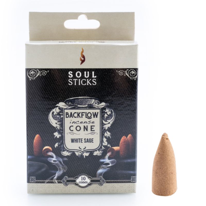 Backflow Incense Cone - Soul Sticks White Sage (12 Packs)