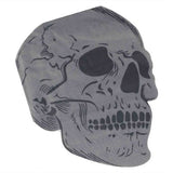 Skull-shaped paper party napkins in a pack of 16, perfect for Halloween or themed events, made from eco-friendly material.