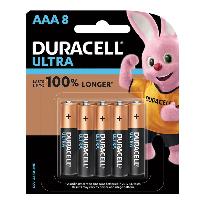 Duracell Ultra Alkaline AAA Battery Pack of 8