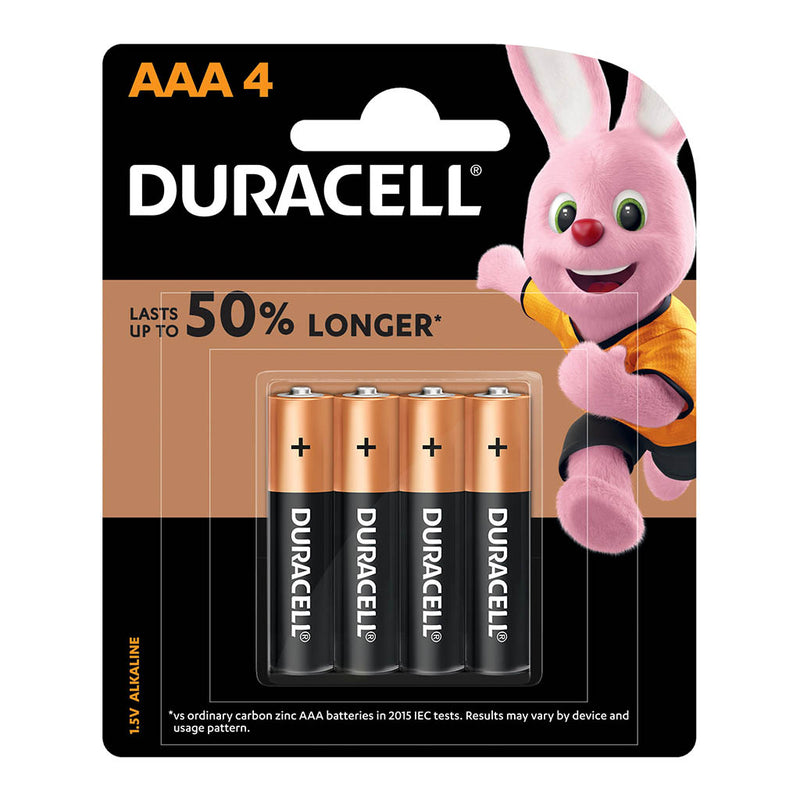 Duracell Coppertop Alkaline AAA Battery Pack of 4