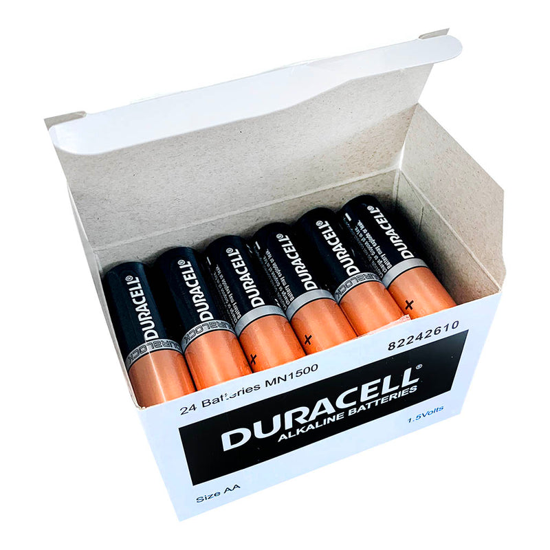 Duracell Coppertop Alkaline AA Battery Bulk Pack of 24