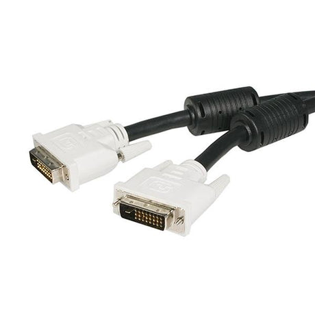 10m DVI-D Dual Link Cable with male connectors, supports 2560x1600 resolution, ideal for long connections to monitors/projectors.