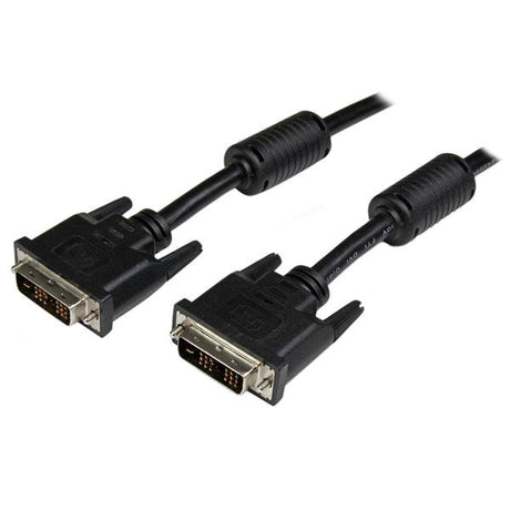 3m DVI-D Single Link Cable with male connectors for high-speed digital video, supports 1920x1200 resolution and durable design.