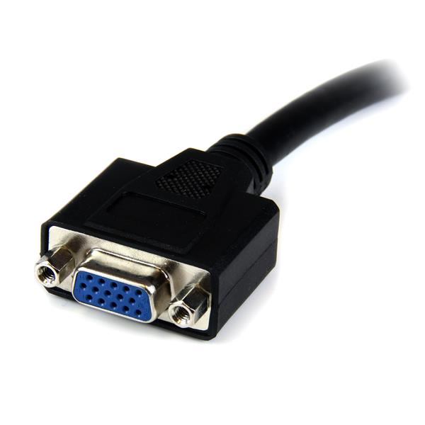 20cm (8in) DVI to VGA Cable Adapter - DVI-I Male to VGA Female