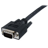 1m DVI to VGA cable with male connectors, designed for clear video output from PC or Mac to VGA displays.