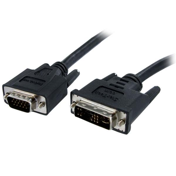 1m DVI to VGA cable connecting VGA displays to DVI-I outputs, ensuring stable video quality for presentations and gaming.