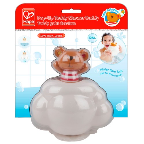 Hape - Pop-Up Teddy Shower Buddy Toy