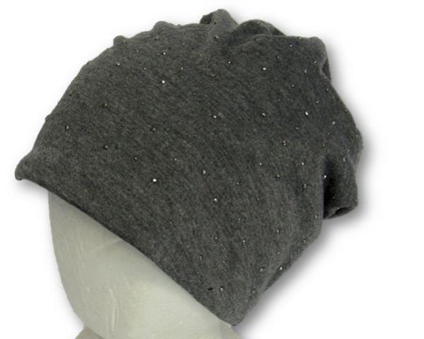 Gray Sparkle Beanie designed for warmth and style, featuring soft knitted fabric and subtle shimmer for a trendy winter look.