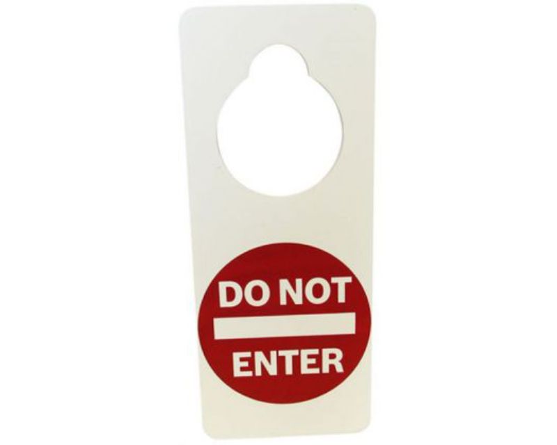 Door Sign No Entry