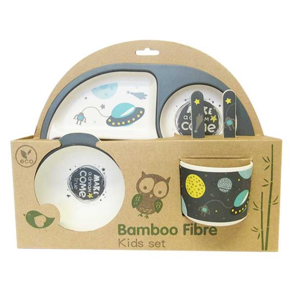 Bamboo Kids PlateSet Space