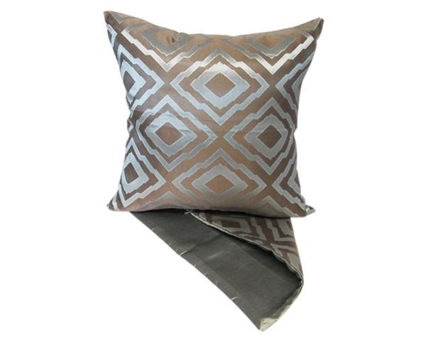 Cushion cover featuring a diamond mosaic pattern in soothing blue tones, made from thick fabric for style and comfort.