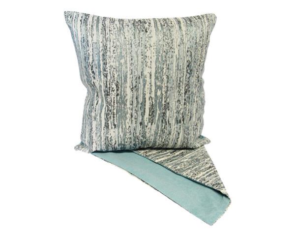 Teal texture cushion cover in premium fabric, 44cm x 44cm, with zip for easy cleaning, perfect for adding style to any room.