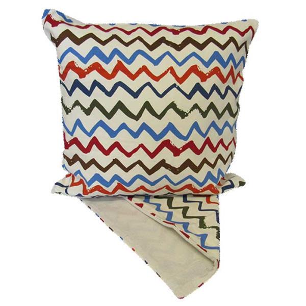 Vibrant Cushion Cover Colour Wave in premium fabric, 44cm x 44cm, with easy-access zip for stylish home decor upgrade.