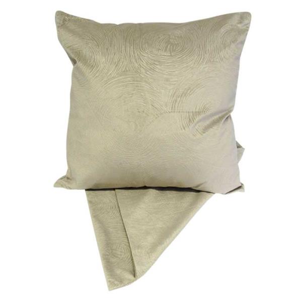 Cushion cover with elegant cream swirls, perfect for adding subtle luxury to your home decor.