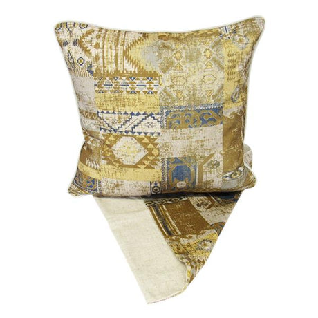 Byzantine Cushion Cover in premium fabric, 44cm x 44cm, featuring elegant design and easy-access zipper for washing.