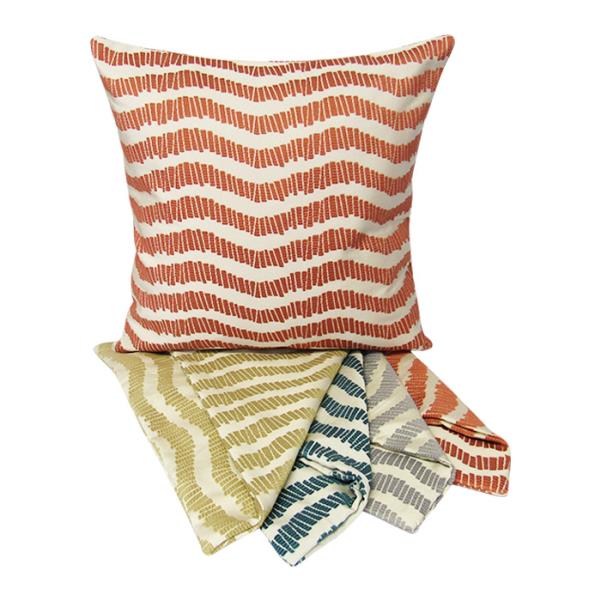 Set of 4 stylish wave pattern cushion covers, 44cm x 44cm, perfect for modern home decor and long-lasting comfort.