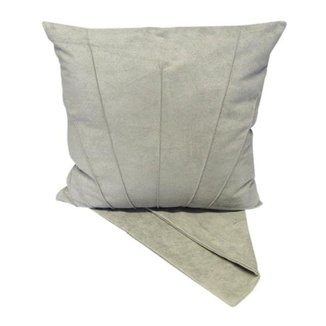 Ripple Silver Cushion Cover in thick fabric, 44cm x 44cm, features a unique ripple design and easy-access zip for cleaning.