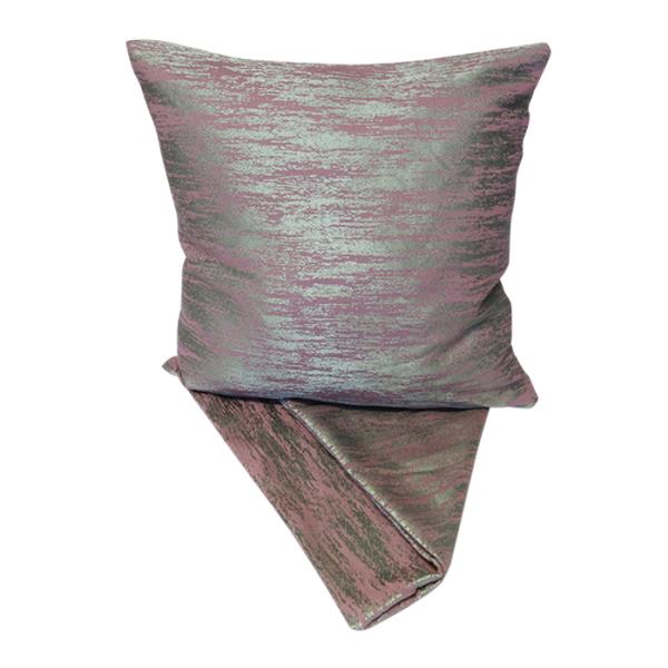 Misty Purple cushion cover in premium fabric, 44cm x 44cm, featuring a zip for easy washing, perfect for home decor.