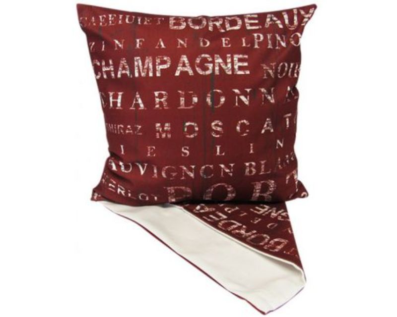 Elegant 44cm wine grape patterned cushion cover, perfect for enhancing home decor with sophistication and comfort.