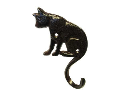 Whimsical cat design coat hook, 11x15.5 cm, perfect for organizing and enhancing cat-themed home decor.