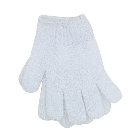 Exfoliating Bath Glove in white, designed to gently remove dead skin for a glowing complexion and enhanced skincare routine.