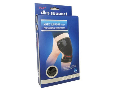 Knee Support (E9937) offers elastic and neoprene comfort for stability, injury prevention, and rehabilitation during activities.