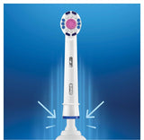 Replacement heads for Oral-B toothbrushes featuring polishing cup, interdental tips, and indicator bristles for optimal cleaning.