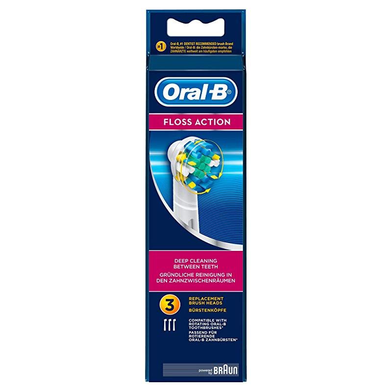 Replacement toothbrush heads for Oral-B, featuring MicroPulse bristles and advanced flossing technology for superior plaque removal.