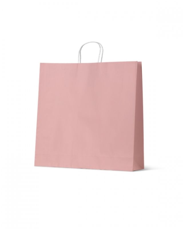 Extra large dusty pink paper bags from Earth Collection, eco-friendly, stylish, and perfect for shopping or gifting.