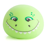 Colorful, oversized 10cm dinosaur ball with a soft, squeezable texture for stress relief and fun playtime for kids.