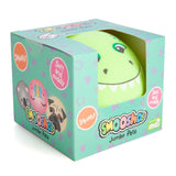 Oversized 10cm squishy ball with a vibrant dino design, perfect for stress relief and imaginative play for kids.