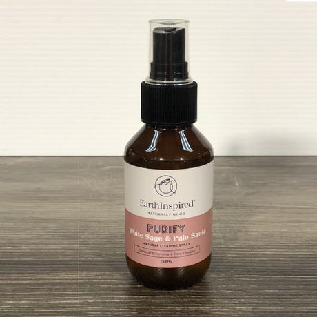 Palo Santo & White Sage Clearing Spray 100ml for spiritual cleansing, promoting tranquility and positive energy in your space.