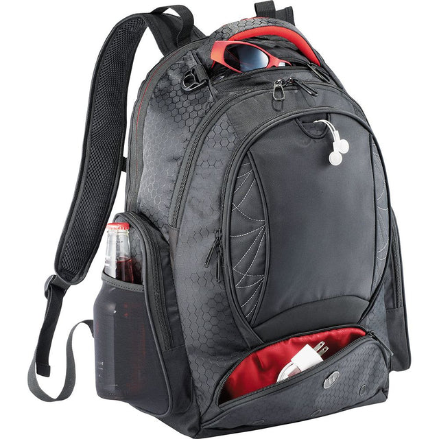 Stylish Padded Vapor Laptop Bag Backpack with TSA-friendly compartment, spacious storage, and comfortable padded straps.