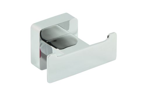 Elegante chrome-plated robe hook made of solid brass, stylish and durable for hanging robes and towels in any decor.