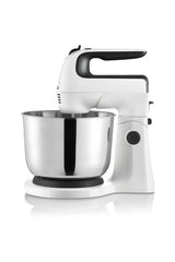 Combo Pro Mixer - MIXMASTER® in white, features hand/stand mixer versatility, 3 attachments, 6 speeds, and 3.8L stainless steel bowl.