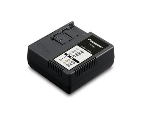 7.2v - 28.8v Lithium Ion Battery Charger by Panasonic with LED indicators for 6 charging stages and rapid charge for Li-ion packs.