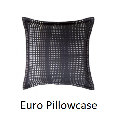 Elegant Benson Navy Queen Duvet Set by Logan & Mason featuring pixelated pattern, ivory piping, and luxurious comfort.