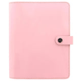 A5 rose leather Filofax organiser showcasing classic design and customizable inserts for efficient planning and stylish organization.